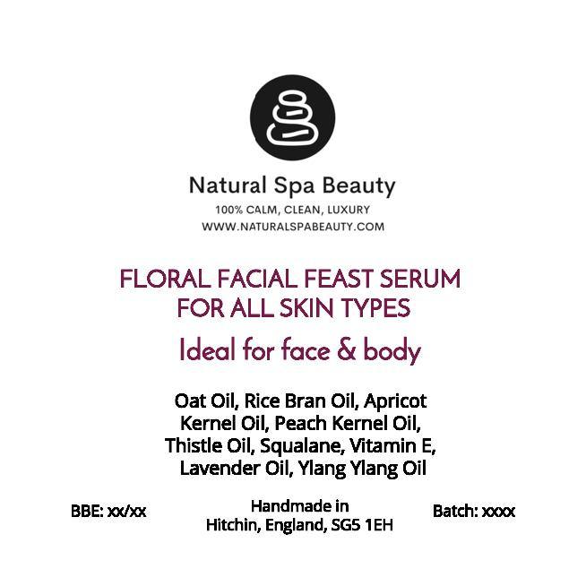 Floral Facial Feast Serum - for face & body - Natural Spa Beauty