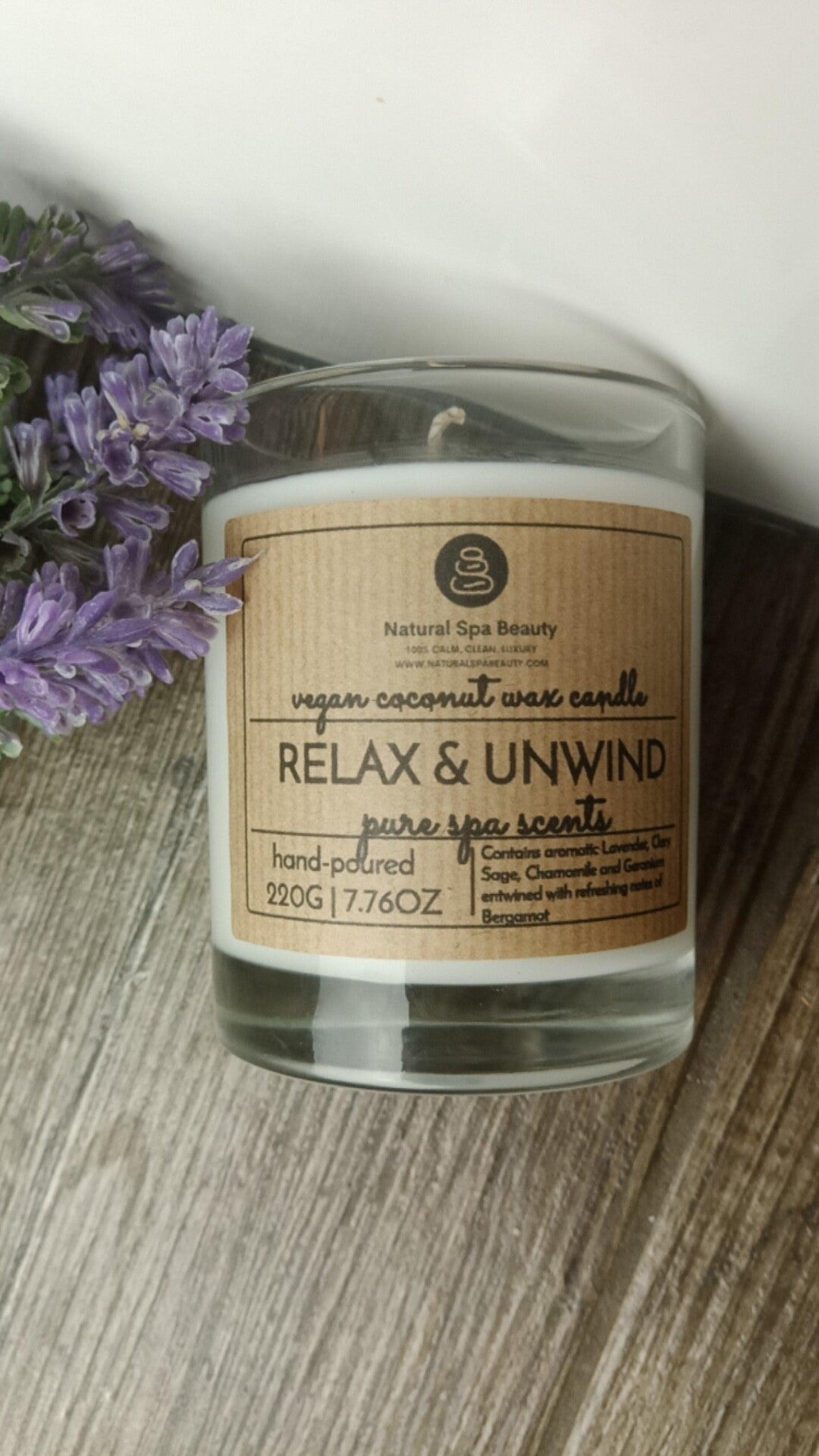 Relaxing Spa Coconut Wax Candle