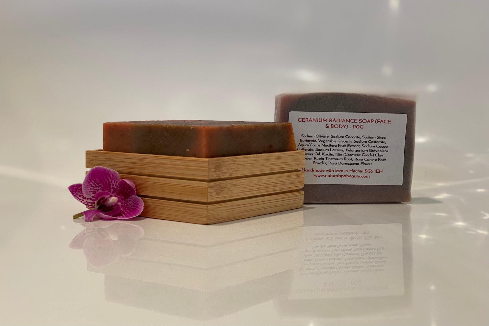 Geranium Radiance Soap - Natural Spa Beauty