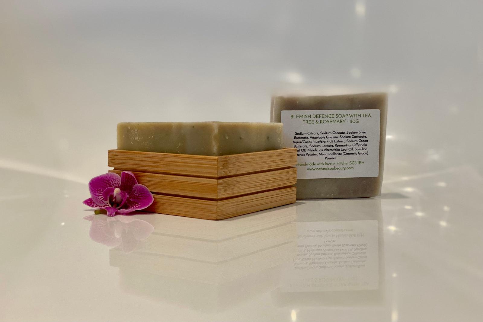Tea Tree & Rosemary Soap - Natural Spa Beauty